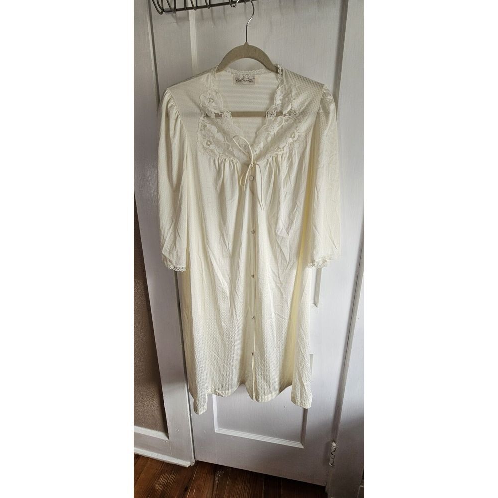 Vtg Collectibles‎ By JCPenney Womens Sz S Nightgown 3/4 sleeves all Nylon Laced
